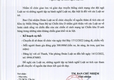 Về Nguồn: Chiến Khu D. Ngày 17/12/2022