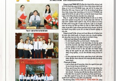 Công ty Luật TNHH MTV TRI ÂN