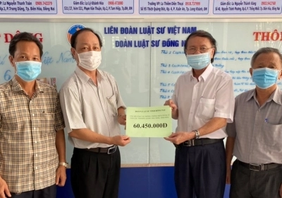 ĐOÀN LUẬT SƯ TỈNH ĐỒNG NAI KÊU GỌI TIẾP TỤC ĐÓNG GÓP ỦNG HỘ CHƯƠNG TRÌNH THIỆN NGUYỆN