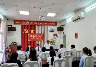 Đoàn Luật sư tỉnh Đồng Nai tổ chức Lễ kết nạp cho 8 Luật sư mới