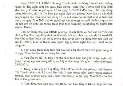 Thông báo ngừng họp và tiếp khách tại Đoàn Luật Sư tỉnh Đồng Nai