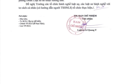 Thông Báo Nộp Hồ Sơ Thi Kết Thúc Tập Sự tháng 03/2023