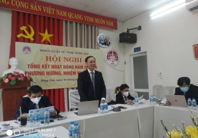 Đoàn Luật sư tỉnh Đồng Nai tổ chức hội nghị tổng kết hoạt động năm 2021 và phương hướng nhiệm vụ 2022