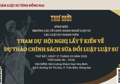 KẾ HOẠCH TỔ CHỨC HỘI NGHỊ LẤY Ý KIẾN VỀ DỰ THẢO CHÍNH SÁCH CỦA LUẬT LUẬT SƯ SỬA ĐỔI