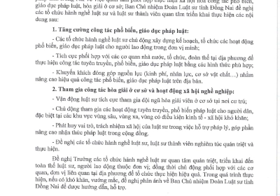 CÔNG VĂN VỀ VIỆC TRIỂN KHAI PHỐI HỢP THỰC HIỆN XÃ HỘI HÓA CÔNG TÁC PBGDPL VÀ HÒA GIẢI Ở CƠ SỞ 
