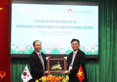 Đoàn Luật sư tỉnh Đồng Nai ký bản ghi nhớ thỏa thuận hợp tác với Hiệp hội Luật sư tỉnh Incheon Hàn Quốc
