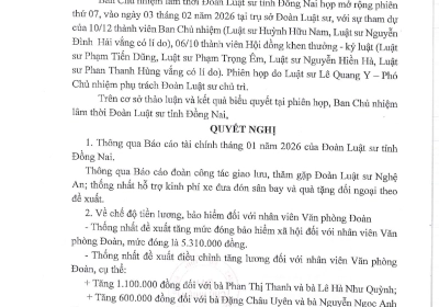NGHỊ QUYẾT SỐ 07 CỦA BAN CHỦ NHIỆM LÂM THỜI ĐOÀN LUẬT SƯ (MR) - PHIÊN HỌP THỨ 7