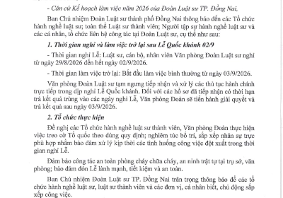 THÔNG BÁO VỀ LỊCH NGHỈ LỄ QUỐC KHÁNH 02/9