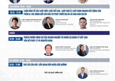 Trung tâm bồi dưỡng nghiệp vụ luật sư Việt Nam (LTC) trực thuộc Liên đoàn Luật sư Việt Nam xin gửi các luật sư/cá nhân nội dung chương trình khóa bồi dưỡng ngày 18/05/2024.
