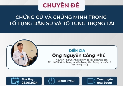 Trung tâm bồi dưỡng nghiệp vụ luật sư Việt Nam (LTC) trực thuộc Liên đoàn Luật sư Việt Nam xin gửi các luật sư/cá nhân chương trình khóa bồi dưỡng ngày 08/06/2024.