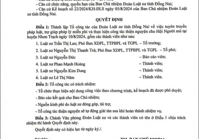 Kế hoạch Phổ biến pháp luật, trợ giúp pháp lý và tư vấn pháp luật miễn phí cho Hội Người mù và thực hiện công tác thiện nguyện 