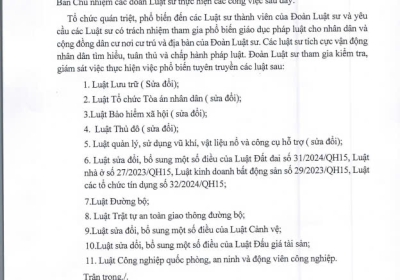 Phổ biến các Luật mới được QH khóa XV thông qua tại kỳ họp thứ 7
