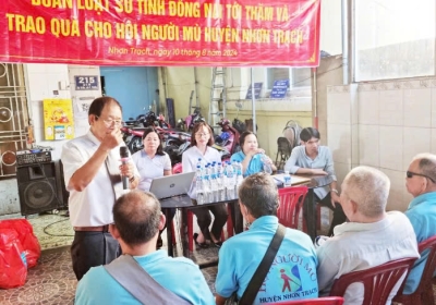 Đoàn Luật sư tỉnh Đồng Nai thực hiện công tác thiện nguyện tại huyện Nhơn Trạch