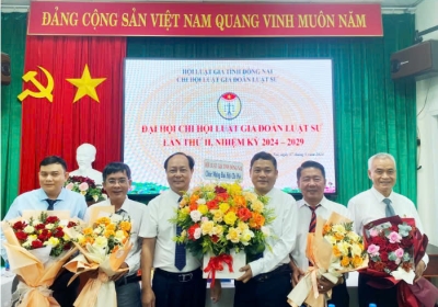 Đại hội Chi hội Luật gia Đoàn Luật sư tỉnh Đồng Nai lần thứ II, nhiệm kỳ 2024-2029 thành công tốt đẹp