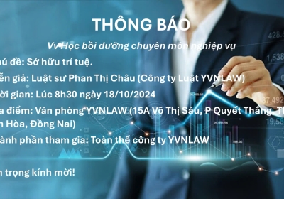 Thông báo v/v học bồi dưỡng chuyên môn nghiệp vụ