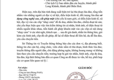 CẢNH BÁO CHIẾN DỊCH LỪA ĐẢO TỐNG TIỀN, KHAI THÁC ĐIỂM YẾU VỀ DANH DỰ, UY TÍN VÀ CUỘC SỐNG RIÊNG TƯ