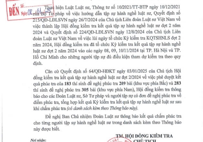 Thông báo số 08/TB-HĐKT ngày 03/01/2025 của Hội đông KTKQTSHNLS đợt 02 năm 2024 về việc kết quả chấm phúc tra kỳ kiểm tra kết quả TSHNLS đợt 02 năm 2024