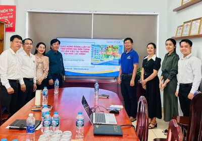 TĂNG CƯỜNG HỢP TÁC GIỮA ĐOÀN LUẬT SƯ TỈNH ĐỒNG NAI VÀ KHOA QUẢN TRỊ – KINH TẾ QUỐC TẾ, TRƯỜNG ĐẠI HỌC LẠC HỒNG