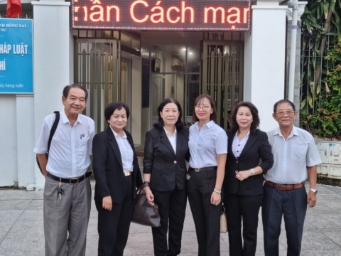 TTPBPL và tặng quà cho Hội người mù tại huyện Nhơn Trạch 