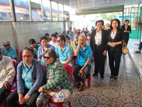 TTPBPL và tặng quà cho Hội người mù tại huyện Nhơn Trạch 