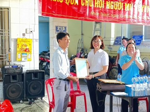 TTPBPL và tặng quà cho Hội người mù tại huyện Nhơn Trạch 