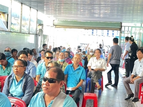 TTPBPL và tặng quà cho Hội người mù tại huyện Nhơn Trạch 