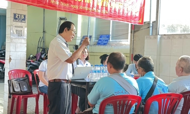 TTPBPL và tặng quà cho Hội người mù tại huyện Nhơn Trạch 