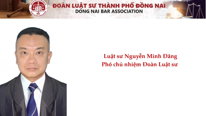 Luật sư Nguyễn Minh Đăng - Phó Chủ nhiệm Đoàn Luật sư 