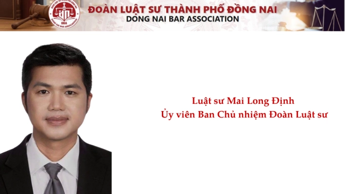 Luật sư Mai Long Định - Ủy viên Ban Chủ nhiệm.