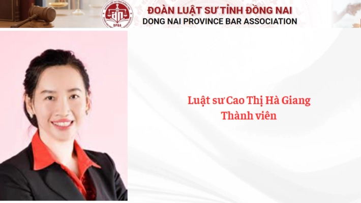 Luật sư Cao Thị Hà Giang - Thành viên