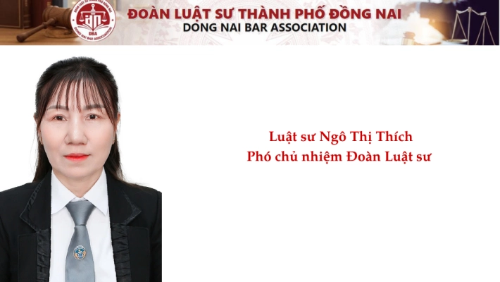 Luật sư Ngô Thị Thích - Phó Chủ nhiệm Đoàn Luật sư