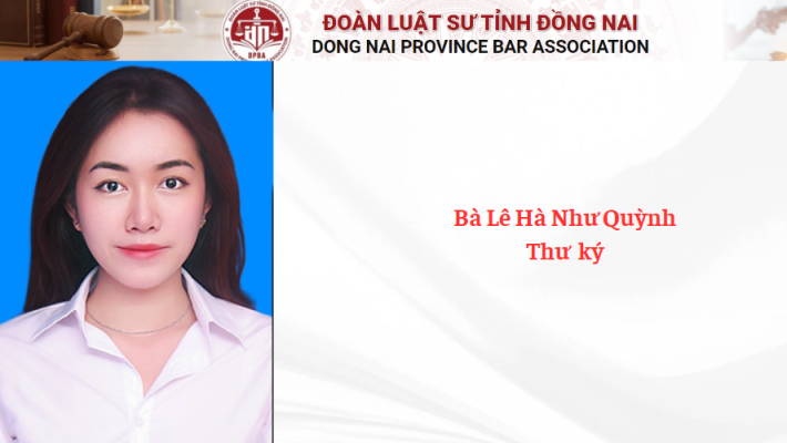 Bà Lê Hà Như Quỳnh - Thư  ký