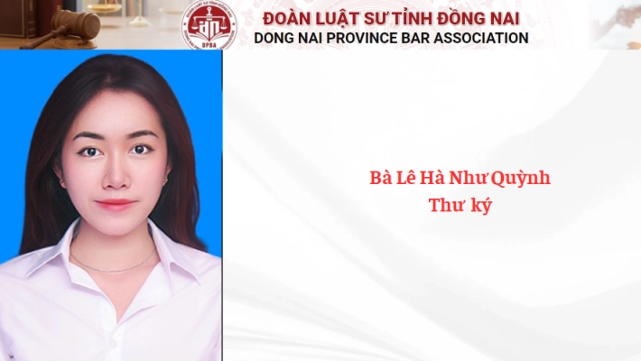 Bà Lê Hà Như Quỳnh - Thư  ký