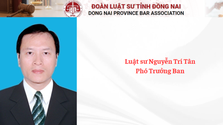 Luật sư Nguyễn Trí Tân - Phó Trưởng Ban