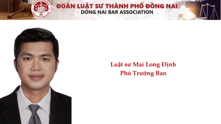 Luật sư Mai Long Định - Phó Trưởng Ban