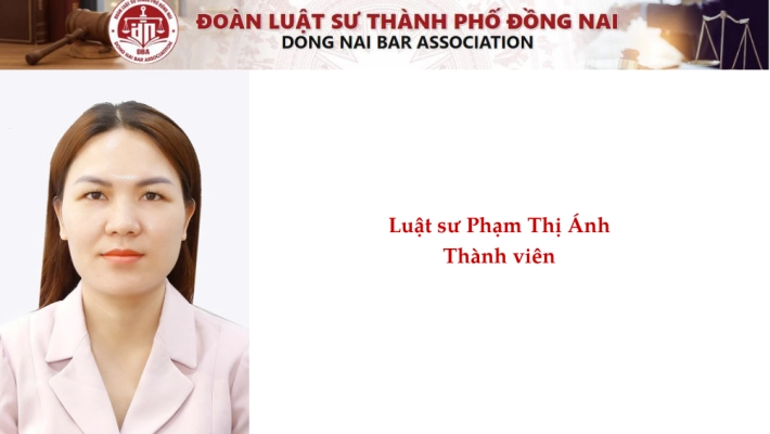 Luật sư Phạm Thị Ánh - Thành viên