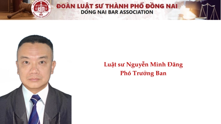 Luật sư Nguyễn Minh Đăng - Phó Trưởng Ban