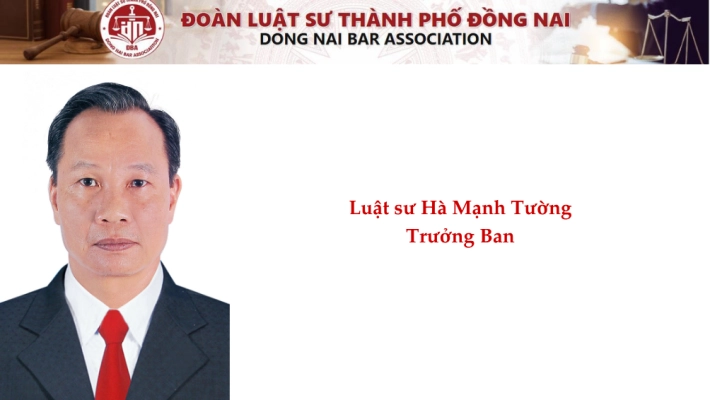 Luật sư Hà Mạnh Tường - Trưởng Ban 