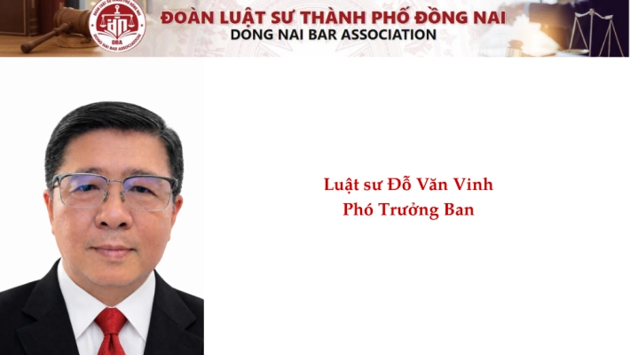 Luật sư Đỗ Văn Vinh - Phó Trưởng Ban