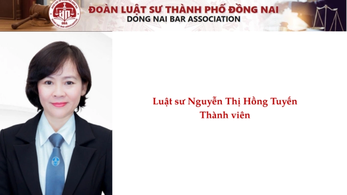 Luật sư Nguyễn Thị Hồng Tuyến - Thành viên