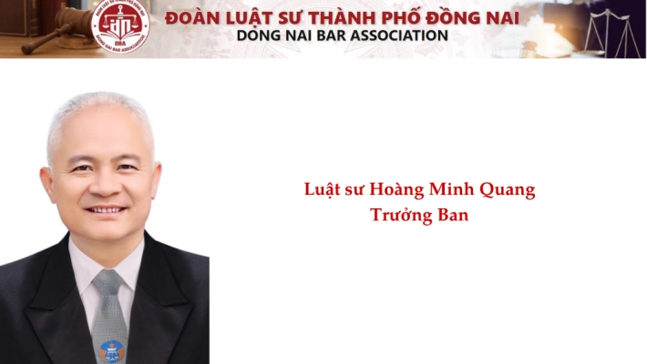 Luật sư Hoàng Minh Quang - Trưởng Ban