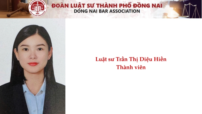 Luật sư Trần Thị Diệu HIền - Thành viên