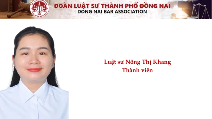 Luật sư Nông Thị Khang - Thành viên