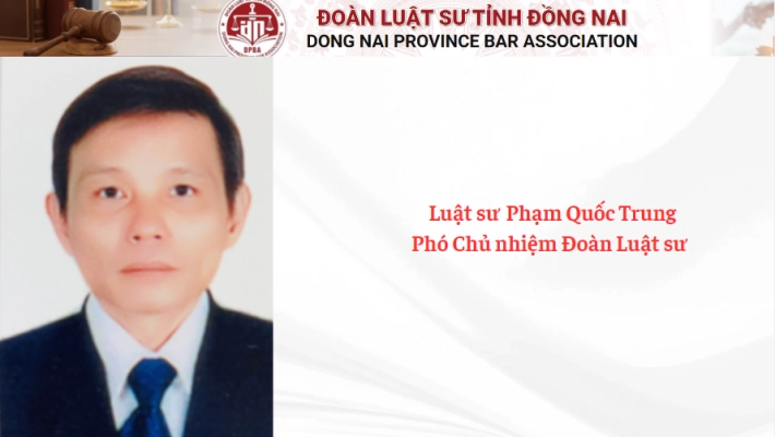 Luật sư Phạm Quốc Trung - Phó Chủ nhiệm Đoàn Luật sư