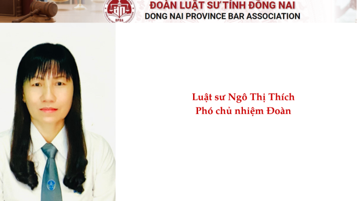 Luật sư Ngô Thị Thích - Phó Chủ nhiệm Đoàn Luật sư