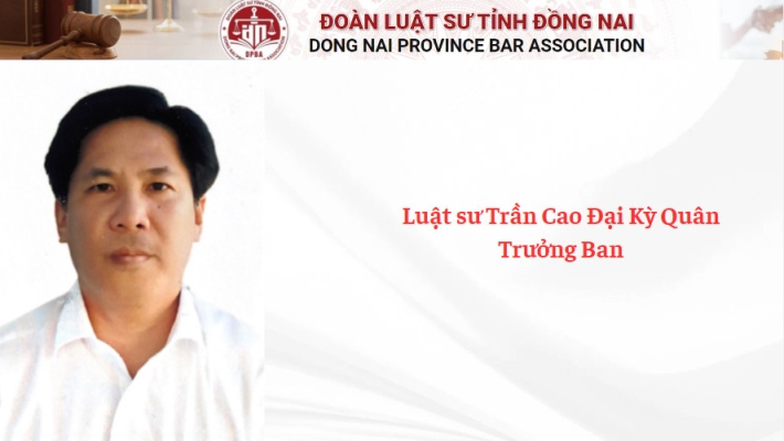 Luật sư Trần Cao Đại Kỳ Quân - Trưởng Ban