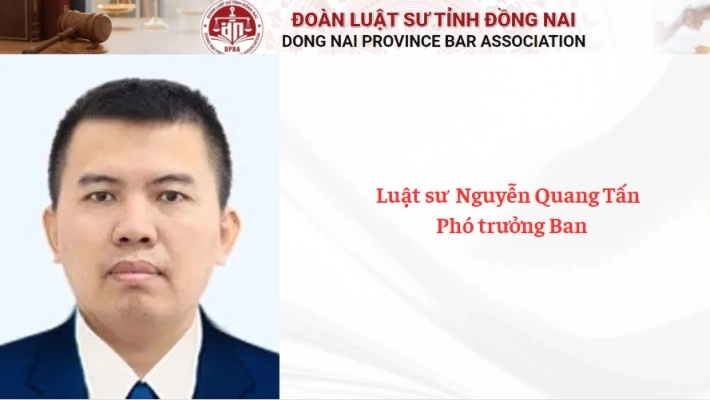 Luật sư  Nguyễn Quang Tấn -  Phó trưởng Ban