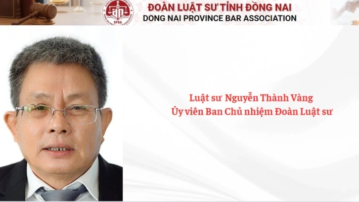 Luật sư Nguyễn Thành Vàng - Ủy viên Ban Chủ nhiệm.