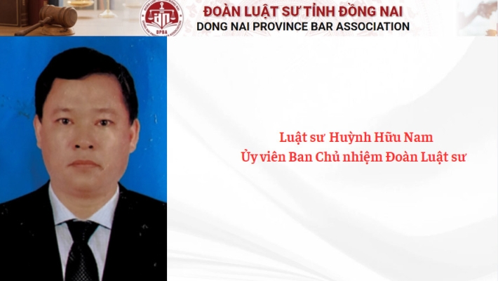 Luật sư Huỳnh Hữu Nam - Ủy viên Ban Chủ nhiệm Đoàn Luật sư