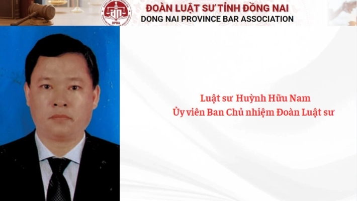 Luật sư Huỳnh Hữu Nam - Ủy viên Ban Chủ nhiệm Đoàn Luật sư